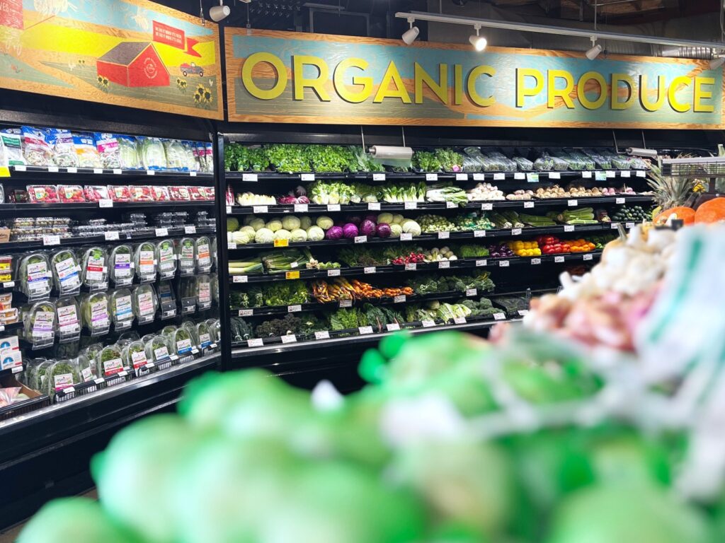Castro Valley Natural Grocery Produce Department Signage